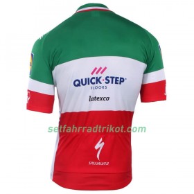 Radtrikot kurzarm 2018-Radtrikot kurzarm 2019 Quick Step Italienischer Meister
